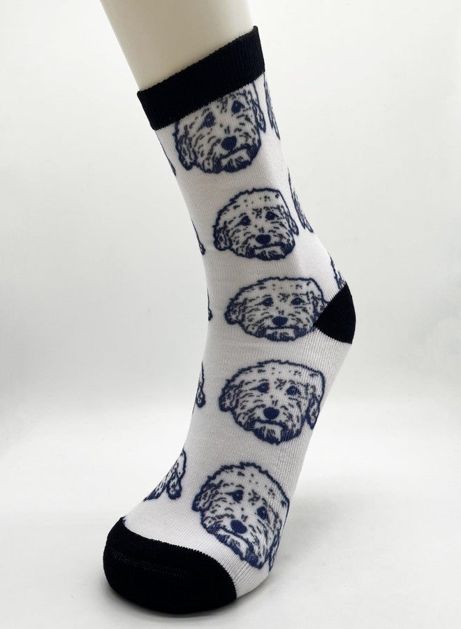AIMASTZ Cute Goldendoodle Unisex Funny Novelty Socks, Funky Crazy Cool Crew Dress Socks - Image 2